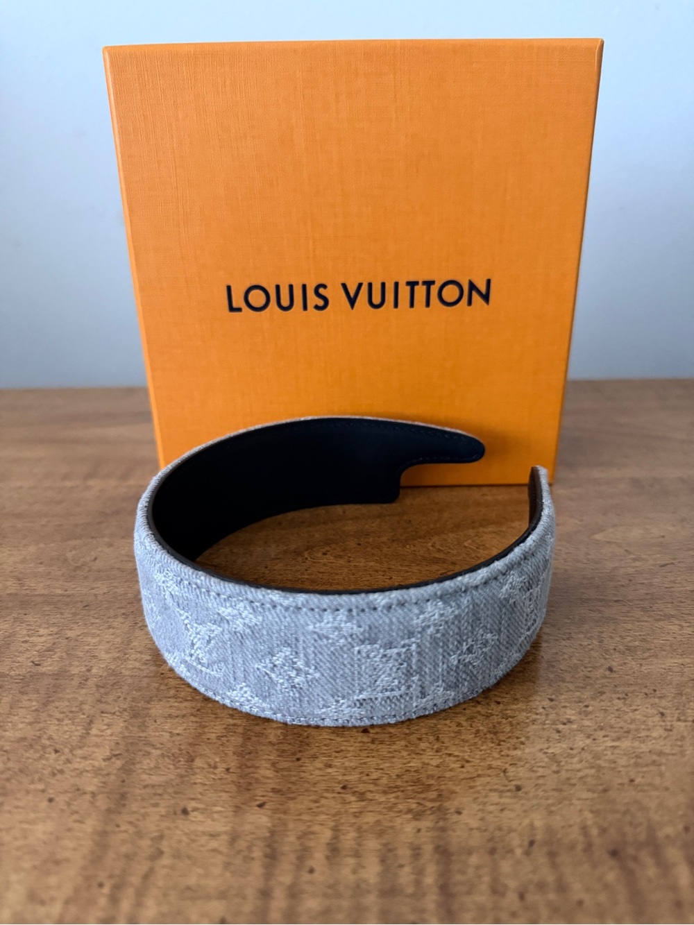 Louis Vuitton Gray Monogram Jacquard Headband